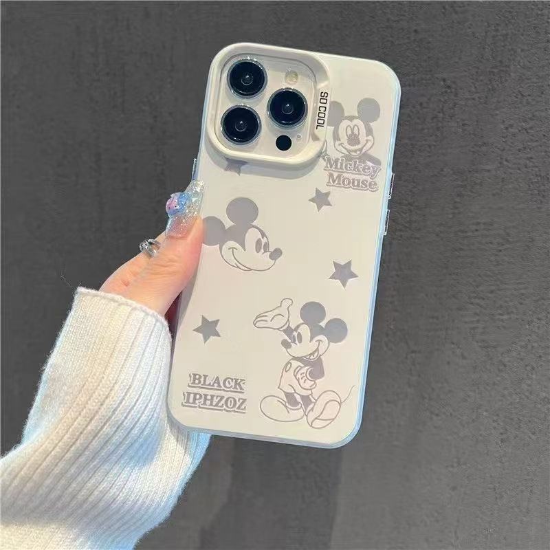 Hollow Mickey Is Suitable for Apple 17Promax Mobile Phone Case, Personalized Vitality Case iPhone16/15/14 Europe and America 13
