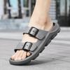 Fashion Summer Men Sandals Buckle Brand Soft Slippers Men's Beach Casual Shoes Platform EVA Slides Original Male Non-slip Flip-flop