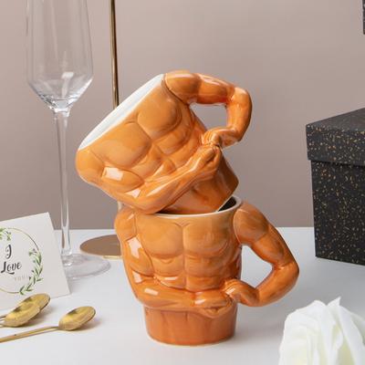 Tazze Pectorales Creative in Ceramica Casa Colazione Latte Tazza da Caffè Tazze da Acqua Ragazzi Allenatore Palestra UP YOU Tazze Regalo Divertenti Regalo per le Vacanze