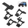 4pcs Multihole Adjustable Front Rear Shocks Struts Damper Towers Mount Fit for Traxxas TRX‑4 RC CarBlack