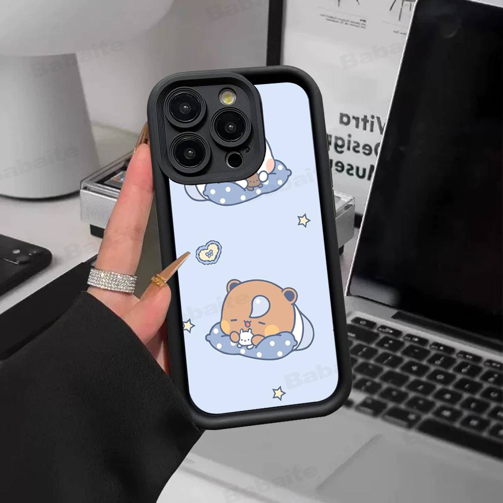 BuBu And DuDu Silicone Soft Phone Case For IPhone 17 16 14 13 12 11 15 Pro Max Plus Air Cover