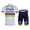 Set Maglia da Ciclismo Uomo Asciugatura Rapida Rosa Blu Onda Abbigliamento per Bici S-5XL