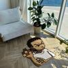 Cartoon Character Shaped Rug Children's Bedside Rug for Bedroom Soft Non-Slip Living Room & Bathroom Mat Home Decor