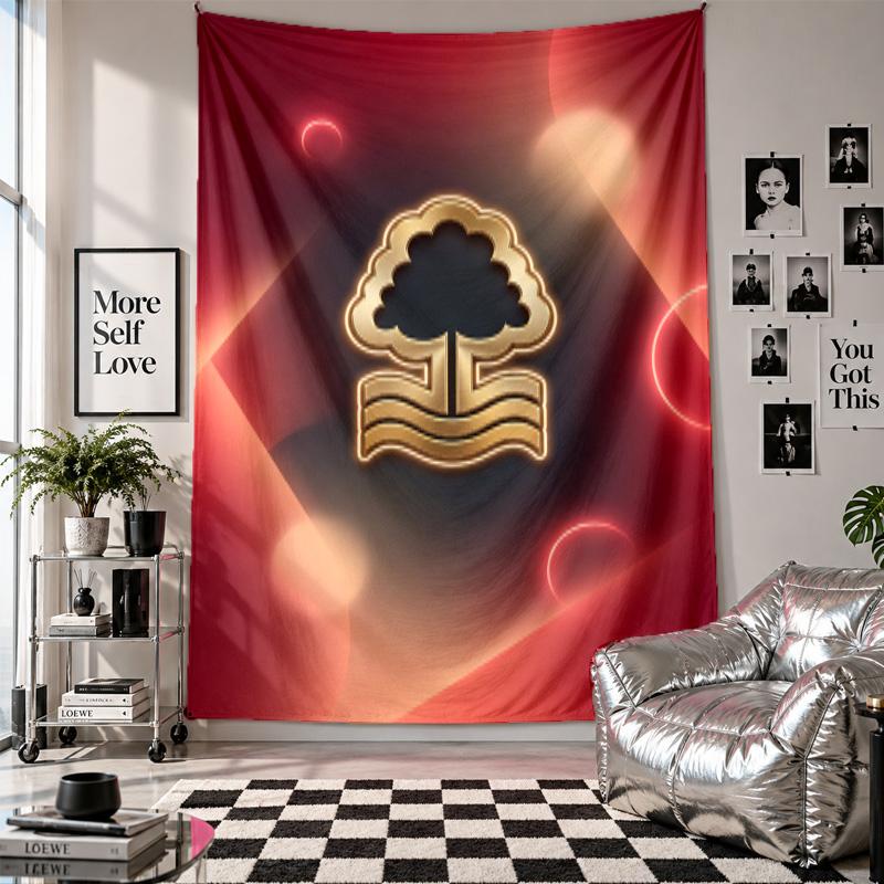 Nottingham Forest Football Wall Tapestry Home Decor Wall Hanging Cloth for Bedroom Living Room Background
