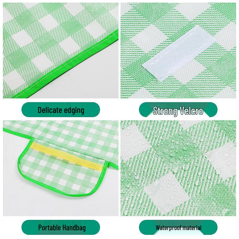Portable Waterproof Picnic Blanket - Thickened, Moisture-Proof, Folding Mat for Camping & Outings