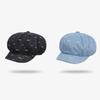 Cloud Retro Bow Beret Japanese Newsboy Cap Trendy Octagonal Cap  Girls