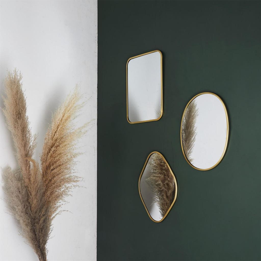 Set of 3 Arcilla decorative mirrors