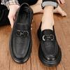 2023 Summer New Middle Aged Business Casual Leather Shoes Work Daily Wedding Breathable Men's Leather Face Dad's Shoes Men's Shoes