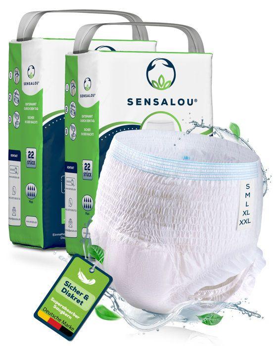 Culotte d'incontinence - Sensalou - Taille L - 44 pièces - Absorbante - Mixte - Urinaire