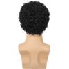 Men's Fashion Short Afro Curly Wig, Brown Tight Curls High-Temperature Fiber Hairpiece