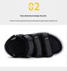 Men’s 2025 Versatile Non-Slip Rubber Sandals: Breathable, Odor-Resistant Casual Sports Beach Shoes
