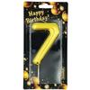 Diagram of the Birthday Candle for a Cake with a Golden Number 7