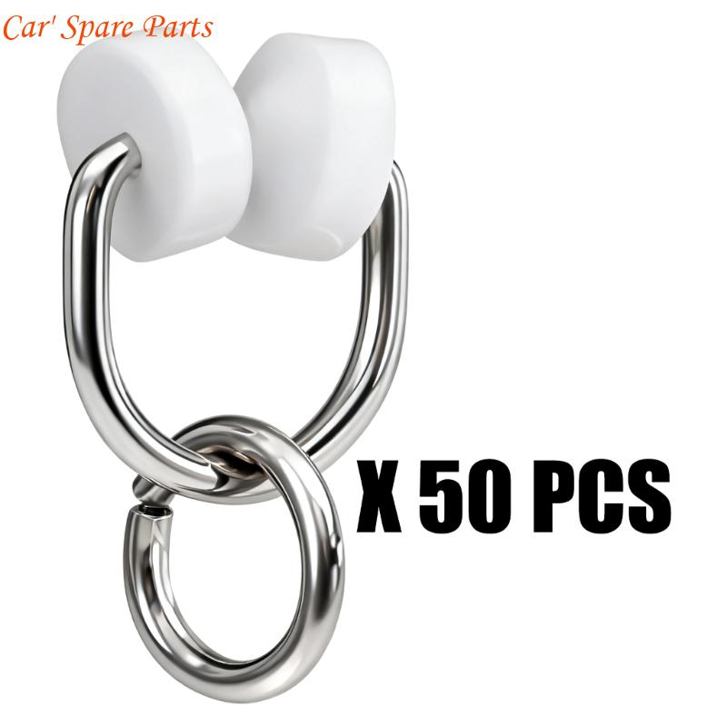 Y4UA Quiet Gliding Runners Motorhome Caravans Window Hooks Quick Installation Solution For Hassle Curtain Replacement