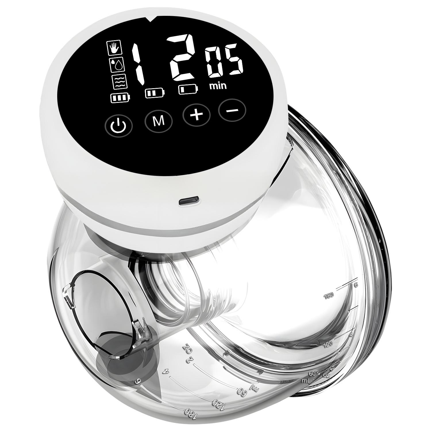 

1Pcs Smart Electric Breast Pumps Portable Hands Free Wearable Breast Pump Silent Comfort Breast Milk Extractor Collector білий
