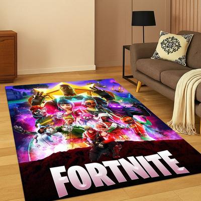 3D Kobercová rohožka s motivem hry F-Fortnite pro ložnici, obývací pokoj, pohovku, předsíň, dekorace do domácnosti, rohožka pro dětský herní prostor, protiskluzová, vánoční dárek