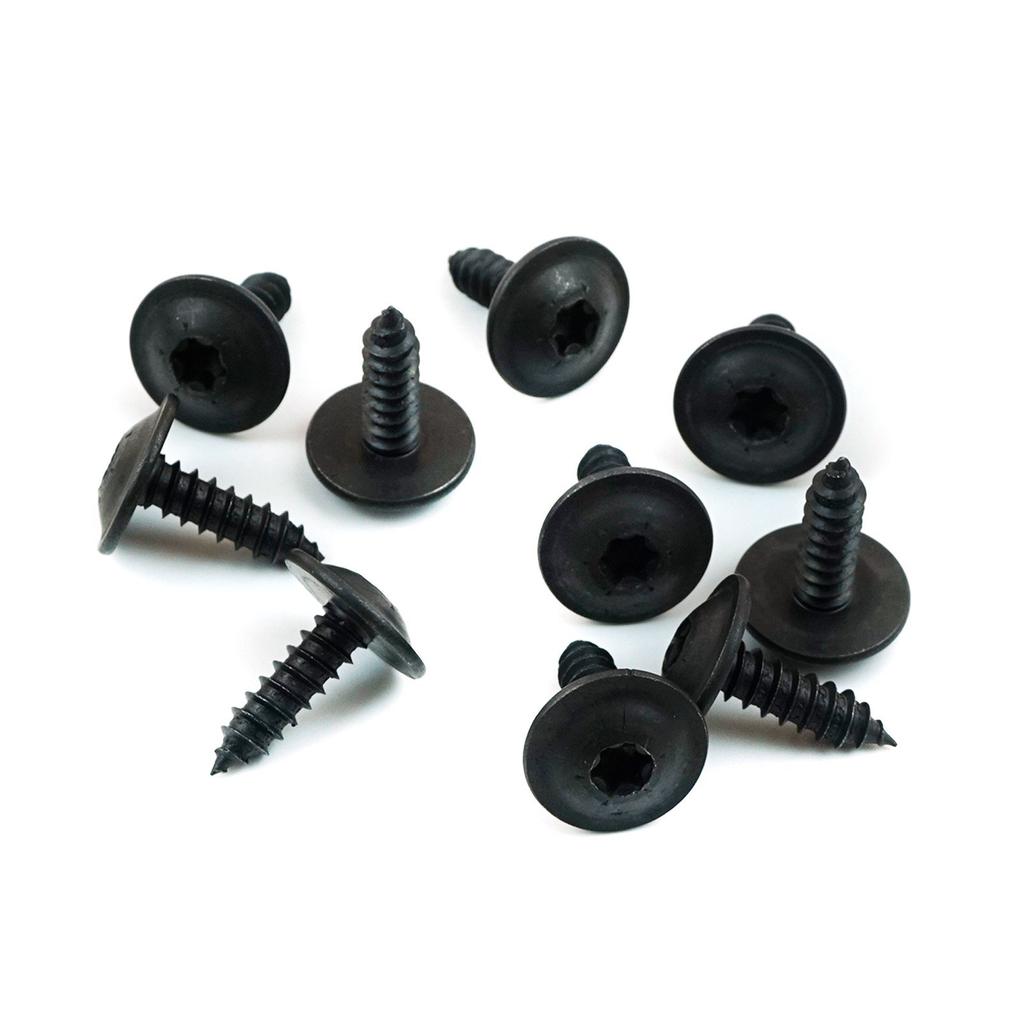 BCF5001 10 Pcs Round Head Cross Tapping Screw Car Metal Fasteners Head Dia:13mm Fits:4.8 Mm Hole Stem Length:16 Mm