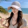 Wide Brim Retractable Sun Hat UV Protection Sunscreen Hat Breathable Sunscreen Baseball Hat  Women