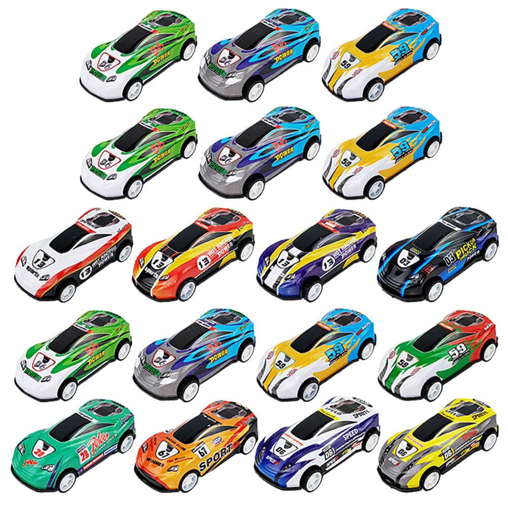 30Pcs Pull Back Small Car Crash Resistant Cartoon Cars for Miniature Desktop Decor Playthings Fun Gift Pull Back Car