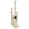 VidaXL Cat Tree with Sisal Scratching Posts Cream 155 Cm