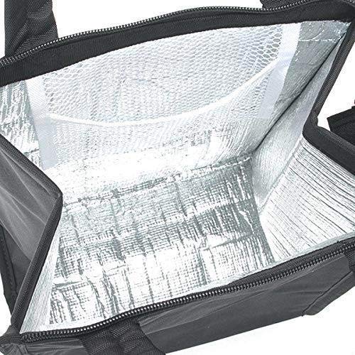 DEAN & DELUCA Women's Cooler Bag, Medium, Insulated, Lightweight, Large Capacity (Black)