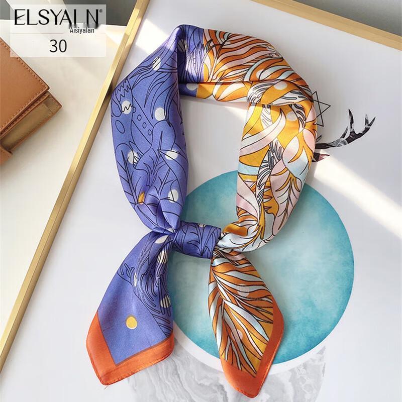 Aisiyalan Современный Маленький Квадратный Шарф One Size