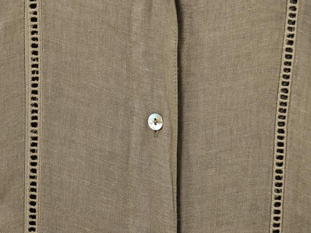 Spring 2025 Women's Linen V-Neck Long Sleeve Shirt & Wide-Leg Pants Casual Set