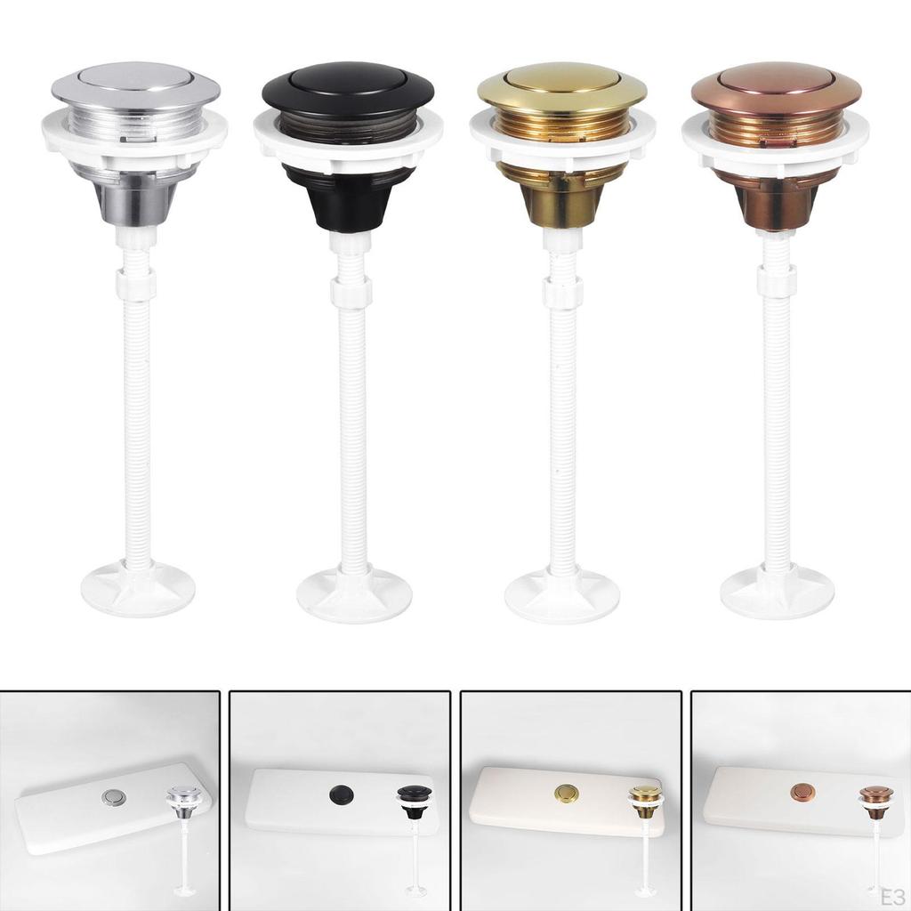 Toilettenspültaste Einfache Installation Universell, Rund, Einzeldrücker-Tankknopf, Ersatzteile