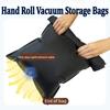 Reusable Hand Roll Vacuum Storage Bags Space Saver Dustproof Compression Bag Portable Luggage Vacuum Storage Bag for Travel