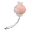 USB LED Light Voice Control 3 Brightness Timing Eye Protection Portable Cute LED Night Light for Bedroom Dormitory