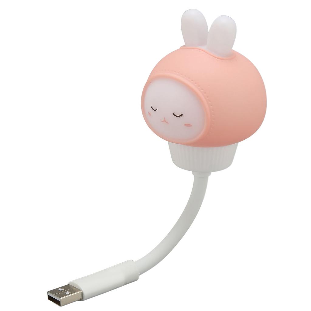 USB LED Light Voice Control 3 Brightness Timing Eye Protection Portable Cute LED Night Light for Bedroom Dormitory