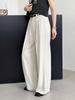 Modische plissierte Hose mit weitem Bein für Damen, hohe Taille, gerade, locker, Anzughose, weiblich, Frühling 2026