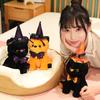 Halloween Ghost Black Cat Party Decoration Plush Toy Kids Stuffed Animal Prop Cat Doll