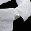 Women Rhinestone Faux Collar Detachable Necklace Shirt Accessories Lightweight Crystal Flower for Garment Decoration