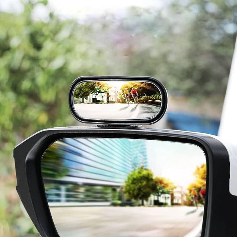 Blind Spot Mirror For Cars And Trucks, Adjustable Rectangular Convex Wide Angle Rear View Mirror