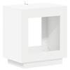 Side Table White 60 X 40 X 65 Cm Engineered Wood