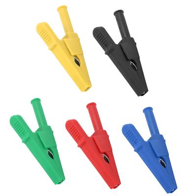 Power Test Clip PVC Brass Good Conductivity Electrical Clips Safe  for Power Test for Electrical Circuit Experimental