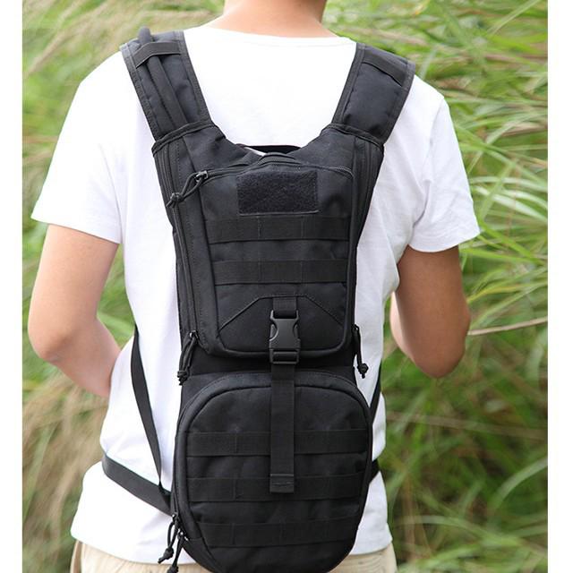 Military Tactical Hydration Pack: Waterproof Backpack for Hiking, Camping, and Cycling.
