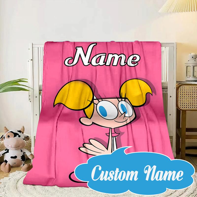 Custom Name Friendship Adventures OddParents Blanket bed sofa Blanket Flannel Blanket for Camping, Hiking, Picnic Essentials,gift for Fan family