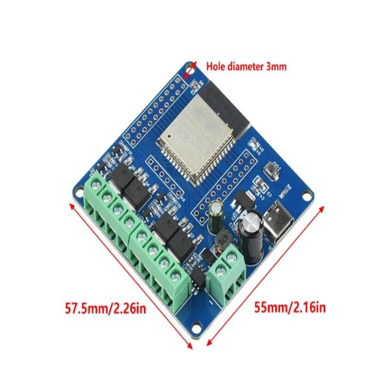 2/4-Way Mos Switch Module Dc 5-60V Esp32 Single-Way Relay Module Esp32-32E Module Wifi Bluetooth Development Board Uart Burning