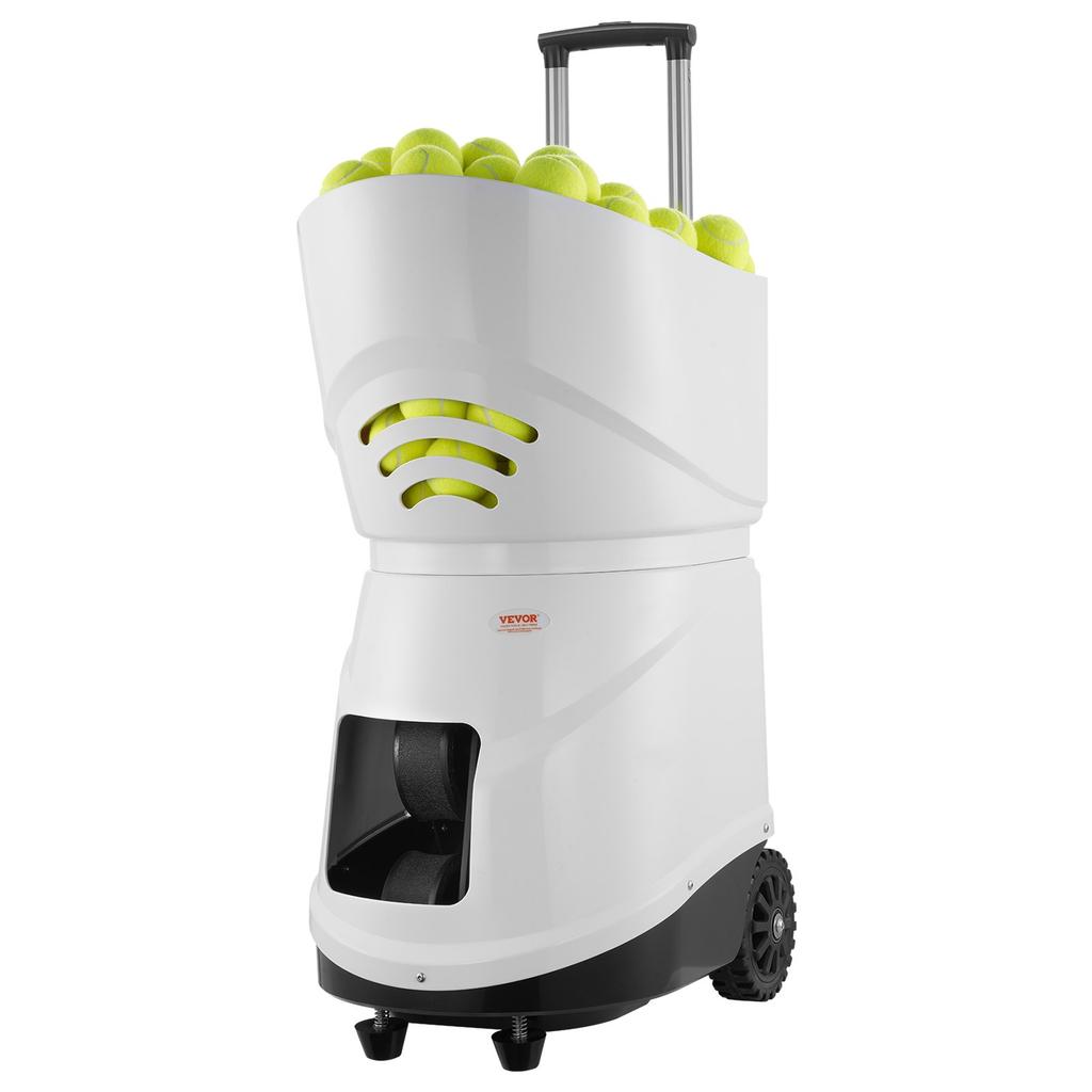 VEVOR Tennis Ball Machine, Automatic Portable Tennis Ball Launcher, 150 Balls Tennis Training Practice Thrower, 5 Motors Multi-Mode Drills