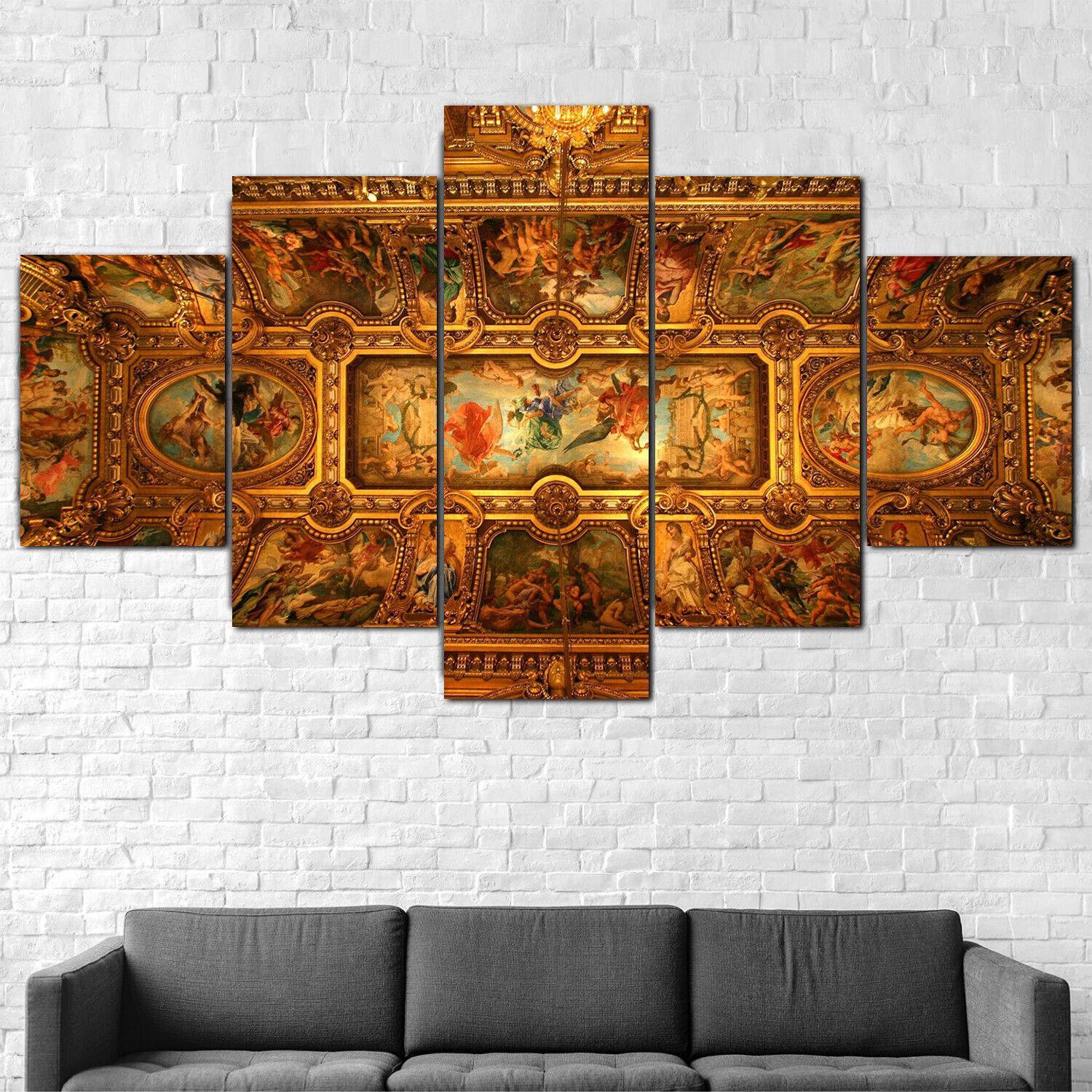 

5 шт. Картина Сикстинской капеллы Микеланджело 5 шт. Плакат с принтом на холсте Настенное искусство Декор Картины Домашний декор 5 штук Картины