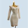 Pure Desire Sexy Spring & Fall New Arrival Sexy Side Split Long Pure Color Silm Slimming Inner Sheath Dress Women's Clothing
