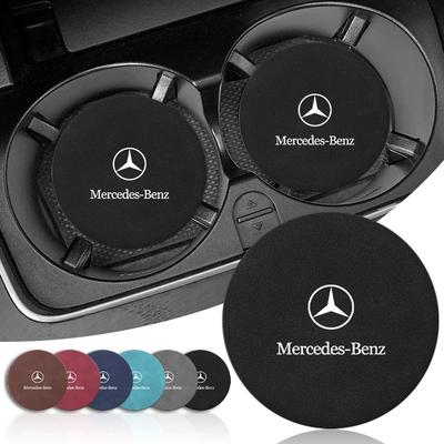 Ženklelis Automobilio Puodelio Padėkliukas Vandeniui Atsparus Neslystantis Neleidžiantis Pratekėti Išsiliejusio Skysčio Lėkštutė AMG C500 C200 C300 A B C E GLA CLA GLK GL ML GLE W204 W205 W203