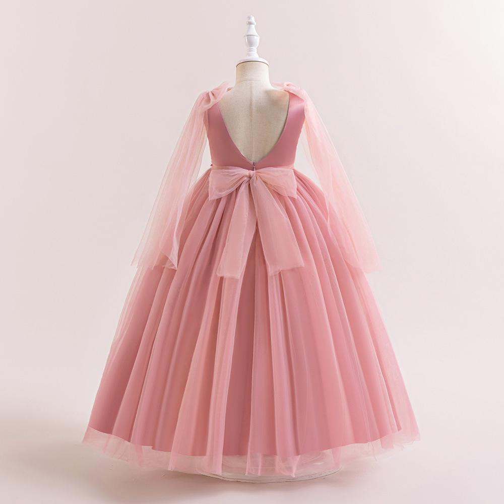 Flower Girls Dress for Wedding Party Child Princess Pageant Long Gown Kids Dresses for Girls Formal Evening Dress