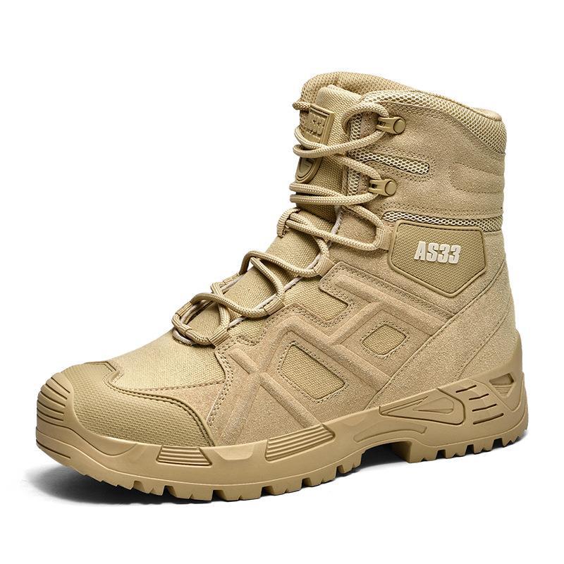 

New high-top outdoor combat boots tactical boots hiking shoes desert tooling boots platform mountain shoes casual shoes 47