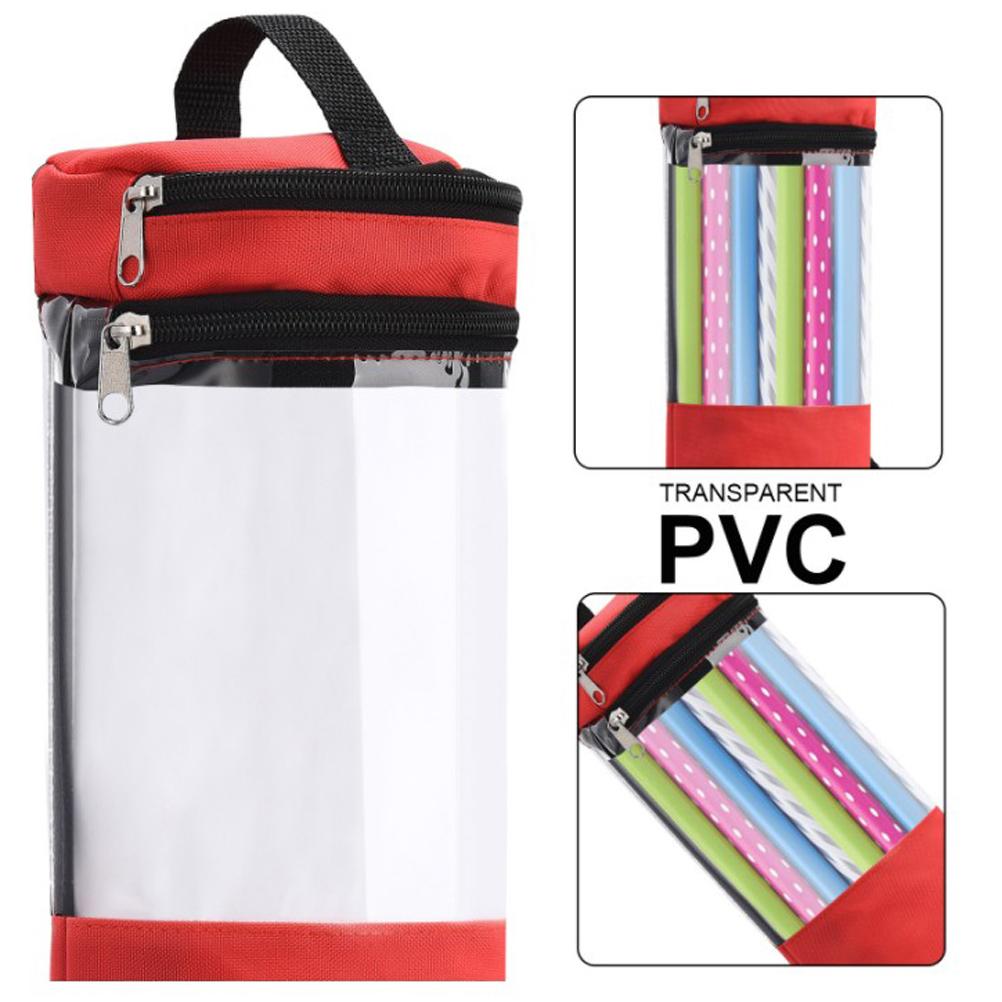 Wrapping Paper Organiser Bag Wrap Paper Storage Bag Lightweight Easy To Use PVC Professional for Christmas