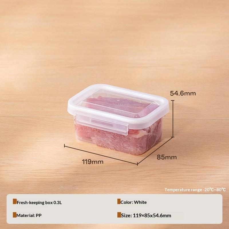 Frozen Food Storage Box Single Snap-On Cover Portable Compartment Refrigerator Freezer Organizers Sub-Packed Meat Onion Ginger S