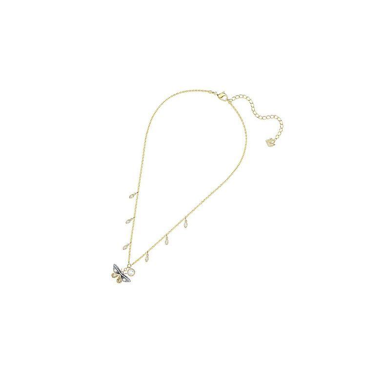 Swarovski Magnetic Colorful Design Mixed Layer Necklace Women Necklace Gold 5416786