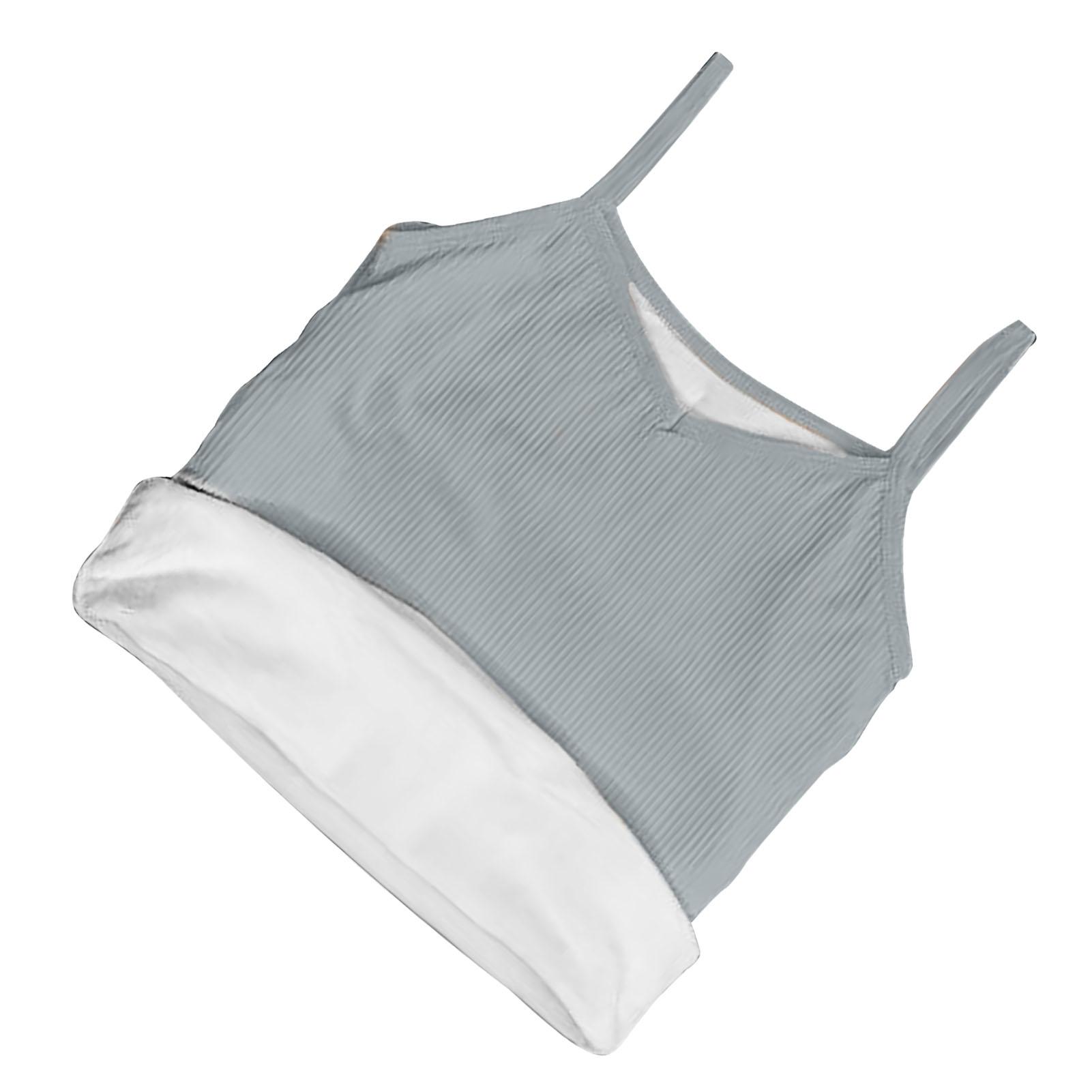 

Термомайка женская защита от холода утолщенная флисовая подкладка майка на бретелях-спагетти для зимы холодной осени серая свободная серый