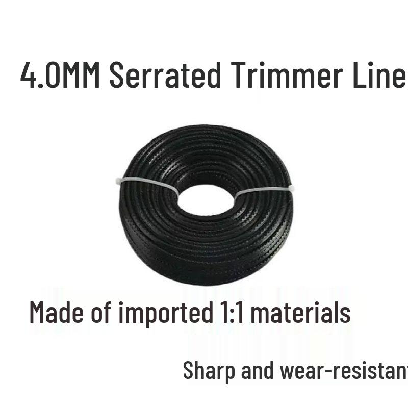 Durable Steel Wire Twisted Tooth Weeding Rope - Wear-Resistant for Grass Cutting.